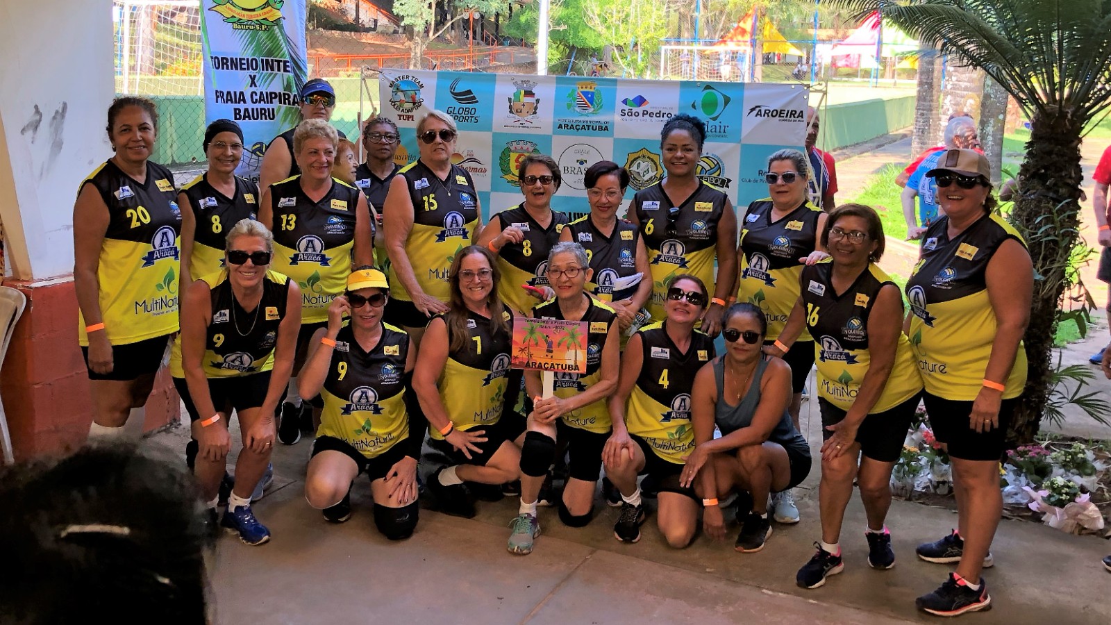 Inter Praia Caipira - abril 2022 Clube Termas Piratininga  Equipes Participantes 15